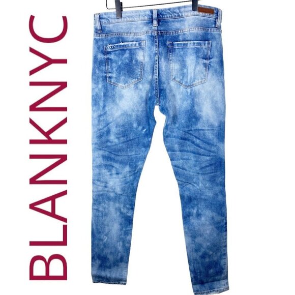 BLANKNYC Skinny Classique Distressed Busted Knee Jeans, Size 29 - Picture 6 of 10
